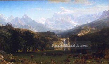 Landschaft auf der Ebene Werke - Die Rocky Berge Landers Peak Albert Bier
